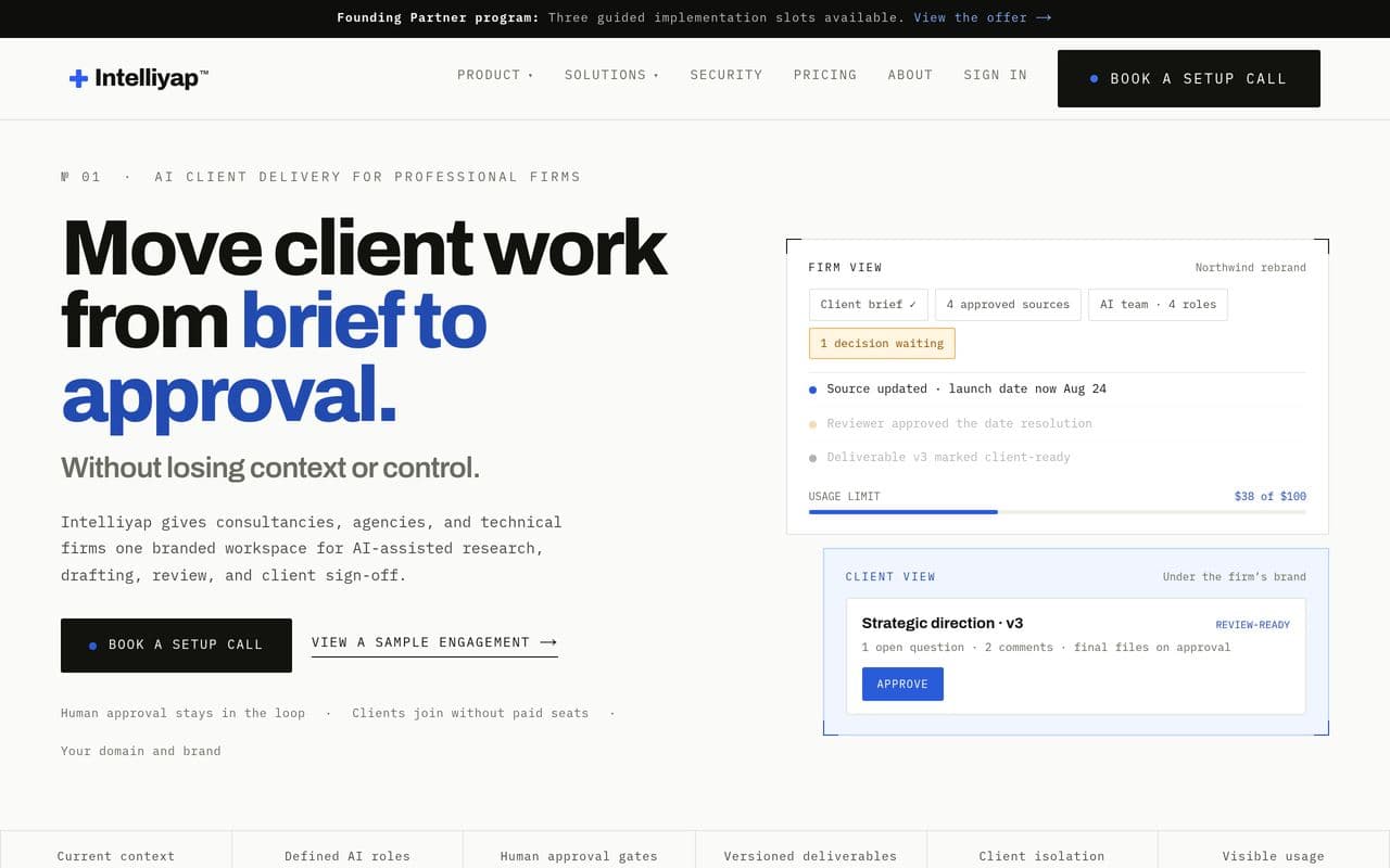 IntelliYap — website preview