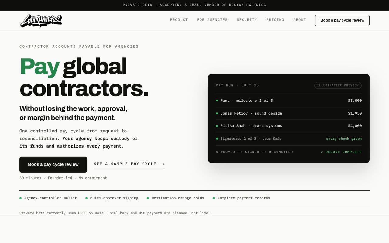 Lootrunners — website preview